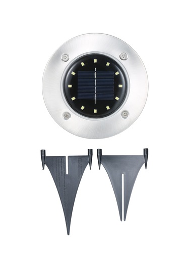 Dofolink 4 Adet Güneş Enerjili Toprak Işığı - 12 Led Bahçe Çim Işığı, Otomatik Açma/kapama, Su Geçirmez, Isınma Beyazı Dahili Pil Diğer