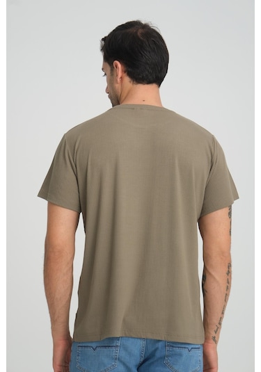 Alexander Gardi Alexandergardı Fitilli Bisiklet Yaka Regular Fit T-shirt E24-083 00 001