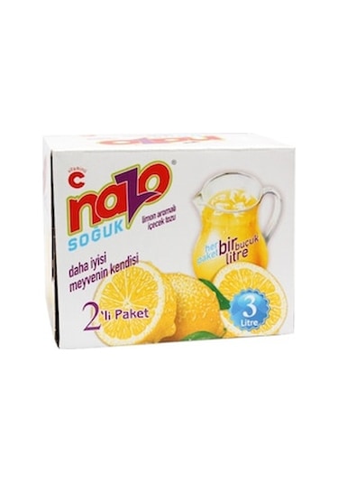 Nazo Limon Aromalı İçecek Tozu 24 x 9 G