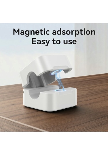 Pazly Yesıdo C216 4 Adet Manyetik Masa Kablo Klipsi, Düzenleyici Telefon Kablosu Kaleci, Siyah