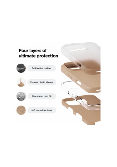 İphone Uyumlu 16 Pro Max Kılıf Nano Lansman Silikon Kapak Pudra