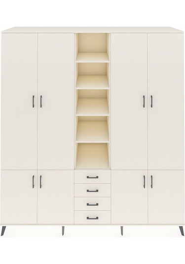 Kronos Dolap 17 Raflı 4 Çekmeceli 8 Kapaklı 220x59x243 Aytaşı-aytaşı/aytaşı Aytası/aytası