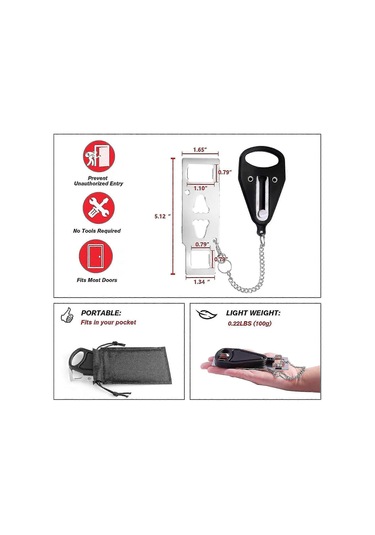 Kapı Kilidi, Taşınabilir Kapı Kilidi, Ekstra Gizlilik İçin Ağır H