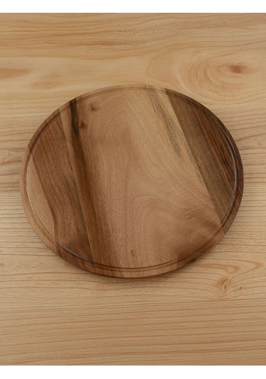 Ahşap Yuvarlak Kesme & Sunum Tahtası