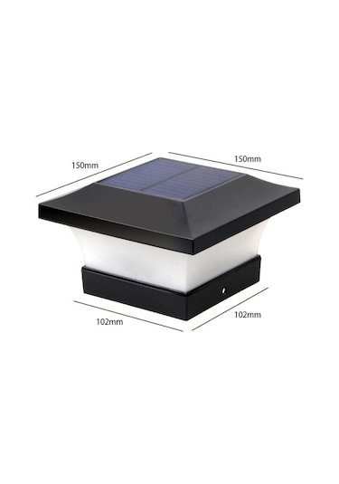 Cbtx Bahçe Aydınlatma Güneş Led Su Geçirmez Dış Mekan Sütun Işığı Avlu Aydınlatma Lambası Sarı Sıcak Işık