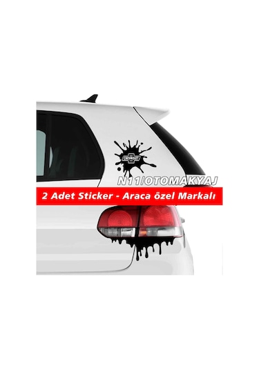 Chevrolet Rezzo Sticker 2Adet Kapı Far Tampon Bagaj Stickerı