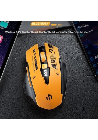 Inphic A9 2.4G Kablosuz Bluetooth 5.0 Optik Mouse