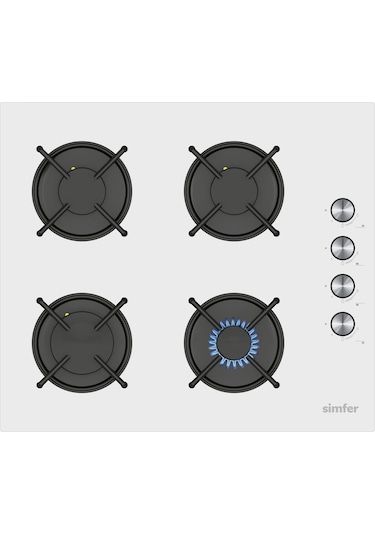 Simfer SB8253 - T3048 - SD8728 Trend Beyaz Cam 3'lü Ankastre Set