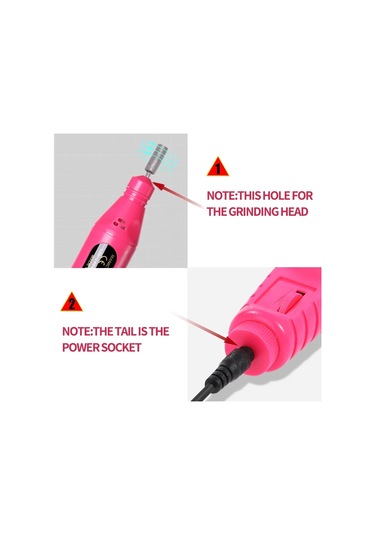 Lulaa Profesyonel Elektrikli Tırnak Matkap Makinesi Manikür Araçları Pedikür Black-set-b Us Plug