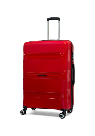Lucas Polipropilen Kırılmaz Valiz, Büyük Boy Kırmızı