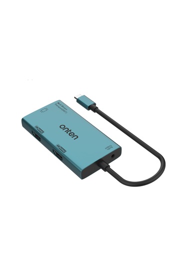 Cbtx Onten M206 4'ü 1 Arada Usb-c Hub Adaptörü Type-c - Çift Hd+vga+3,5mm Video Dönüştürücü Desteği 4k / 60hz
