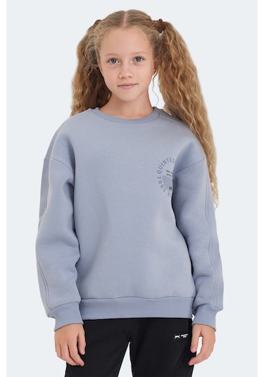 Slazenger Lone Çocuk Taş Gri Sweatshirt Taş Gri