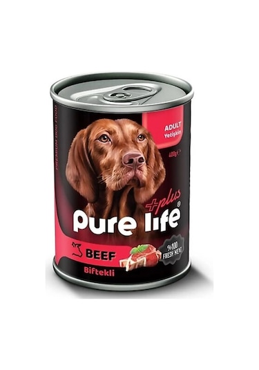 Pure Life Plus Biftekli Yetişkin Köpek Konservesi 415 G