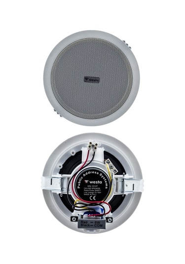 Westa Ws-1013t Tavan Hoparlörü - 6w, 5.25 İnç, 70-100v, 91db Hass