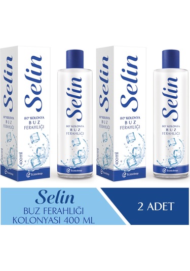 Selin Parfümlü Kolonya Buz Ferahlığı 400 ML 2'li