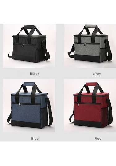 Pazly Pratik & Şık Isı Koruyucu Yemek Çantası - Su Geçirmez, Taşınabilir Siyah Siyah