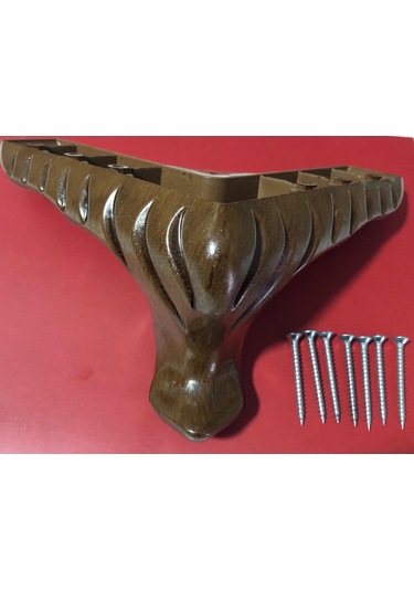 İstanbule-Hırdavat Mobilya Ayak Koltuk Çekyat Baza Ayak 12 Cm Kahve