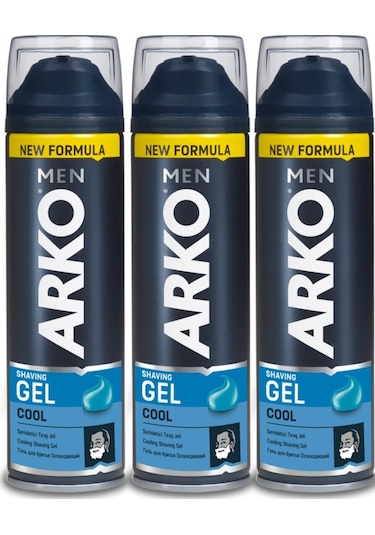 Arko Men Cool Tıraş Jeli 200 ml 3 Adet