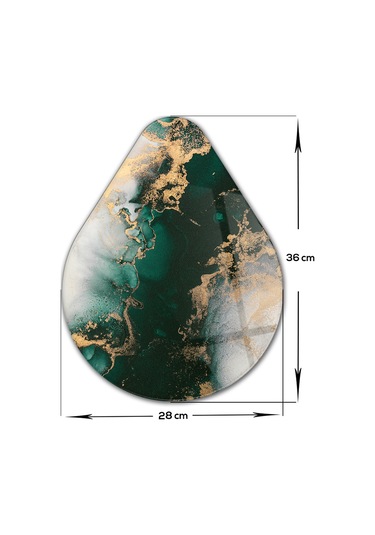 Decorita Cam Kesme Tahtası | Damla Serisi-3|28cmx36cm