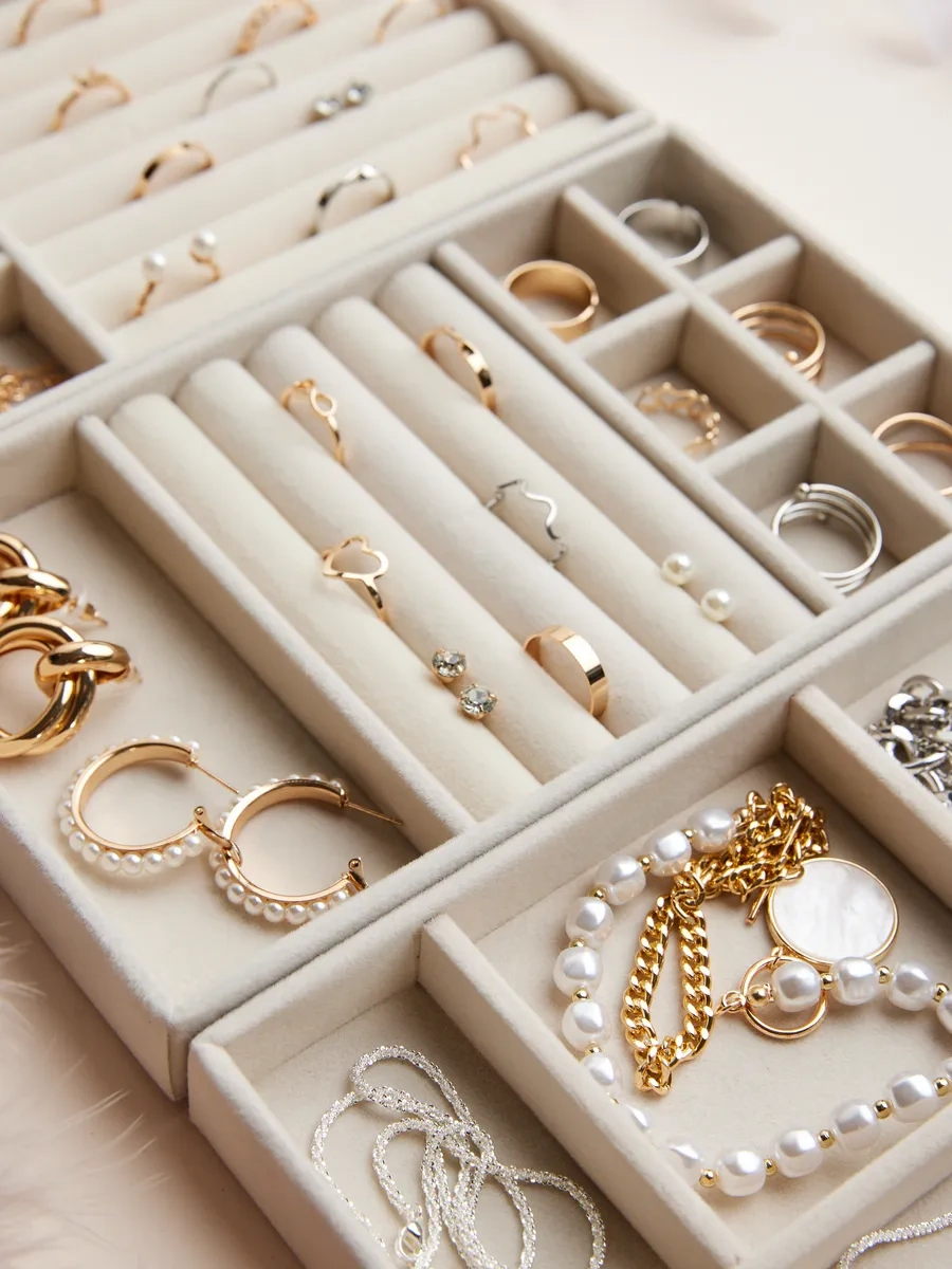 Detente Aksesuar Ve Takı Saklama Standı Organizatörü 459543893 Bej