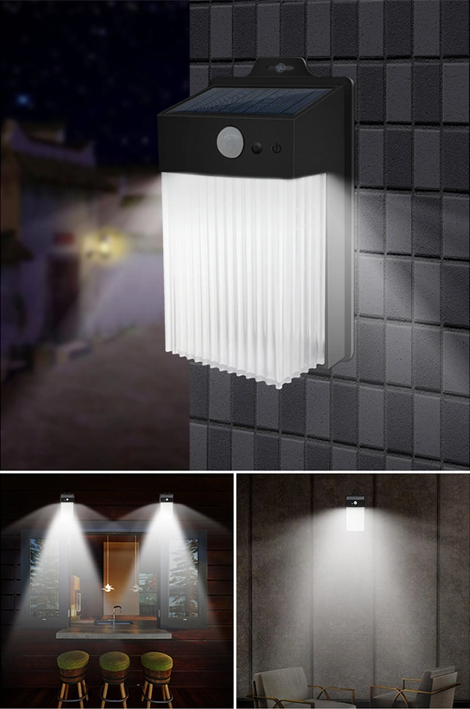 Qingmipy Dış Mekan Güneş Enerjili 50 Led Işık, Ip65 Su Geçirmez, İnsan Algılama, 3 Vitesli Kontrol, Bahçe/ev Cephesi Aydınlatması Ilık Beyaz