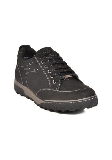 Siyah Hakiki Deri Su İtici Erkek Outdoor Ayakkabı 2518 M Siyah