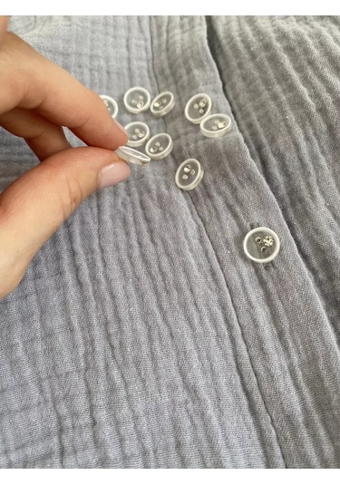 Siberiana Şeffaf Kamışımlı Payetli Bluz Düğmesi 220910811