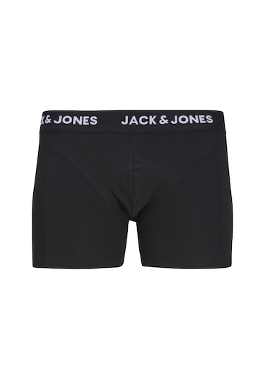 Erkek 3'lü Düz Renk Boxer Paketi Black Siyah