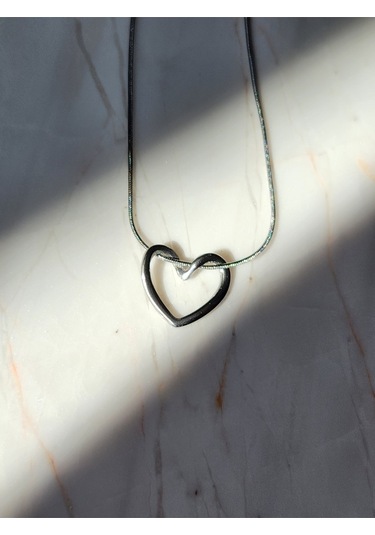Kalpli Düğüm Loop Silver Gümüş Renkli Kolye