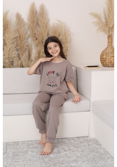 Sleeproom Iki Iplik Yazlik Çocuk Garson Gez Beden Eşofman Giyim Taş