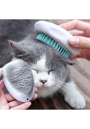 Tımar, Kedi Saç Sökücü Fırça, Kedi Masaj Fırçası Yeşil