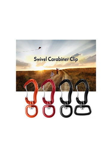 Leezsing Alüminyum 7075 Kayar Çapa, 200kg Dayanım, 360 Döner, Eğlence/ev/spor İçin Kilitli Kanca Turuncu Çok Renkli