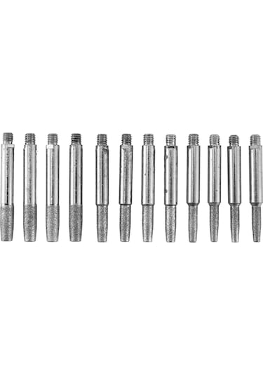 12 Adet Yüksek Sertlikte Elmas Zincir Testere Bileyici 4mm, 4.8mm, 5.5mm