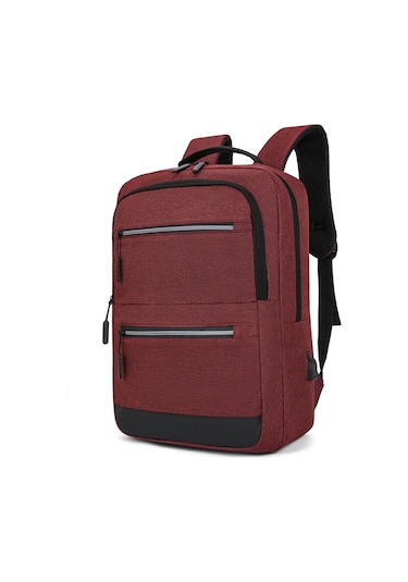 Yuntech01 Kırmızı İş Ve Günlük Kullım Çantası - 15.6" Laptop, Tablet Ve A4 Uyumlu, 300d Materyal, Çok Bölmeli Tasarım Kırmızı