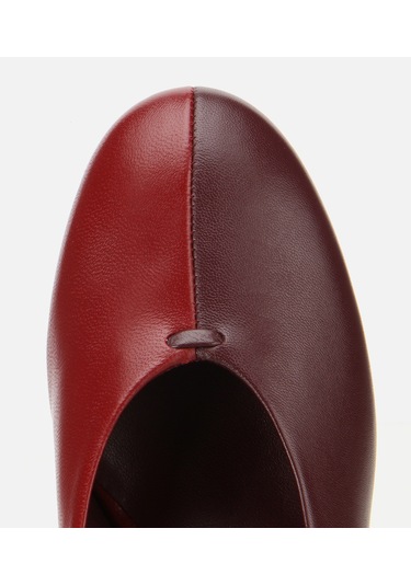 Hotiç Kadın Deri Bordo Vişne İki Renkli İnce Topuklu Stiletto 01ayh316590a787 01ayh316590a787 Bordo