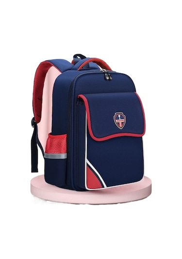 Çocuklar İçin Hafif Ve Dayanıklı Sırt Çantası, İlkokul Ve Anaokulu Öğrencilerine Uygun Erkek Kız Okul Çantaları, Renkli Ve Şık Tasarımlar Kirmizi