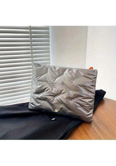 Awesomestore Sade 14 İnç Beyaz Su Geçirmez Laptop Çantası Hafif Işıl Işıl İç Kılıf Beyaz