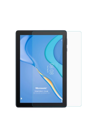 Microsonic Huawei Uyumlu MatePad T10s Tempered Glass Cam Ekran Koruyucu