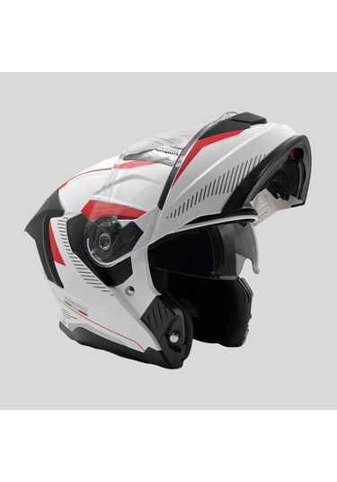 Arwic AR950 Torino Çene Açılır Ece-R 22.06 Motosiklet Kaskı Beyaz