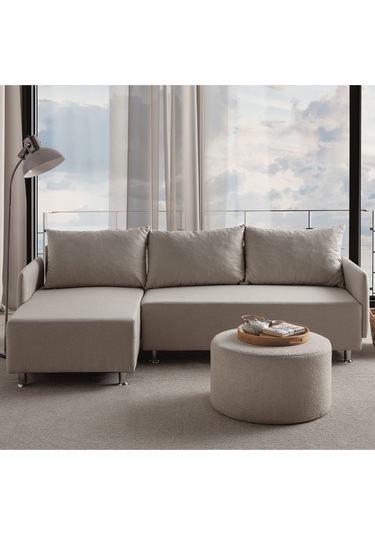 Mondy Köşe Koltuk Takımı Krem Kem