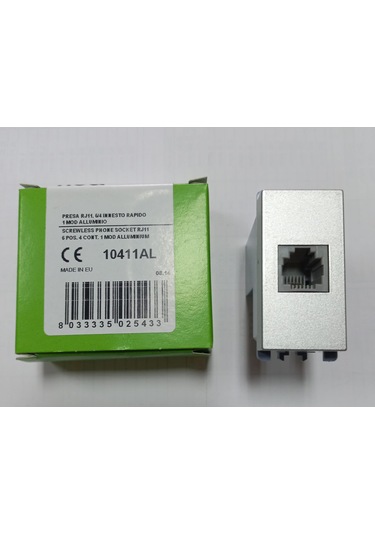 Alüminyum Rj11 Telefon Prizi 1m