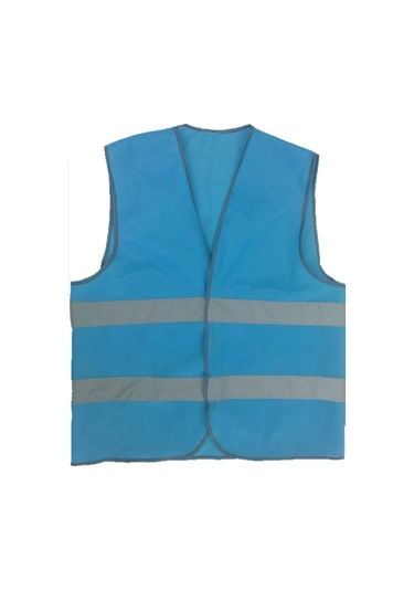 İkaz Yeleği Fosforlu Reflektörlü Mavi