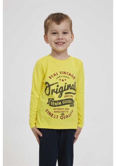 Lee Cooper Carey Erkek Çocuk Sweatshirt Sarı-1334 Sarı