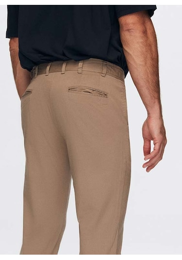 Twn Slim Fit Vizon Armürlü Chino Pantolon 3ecc3ph013451 Vizon