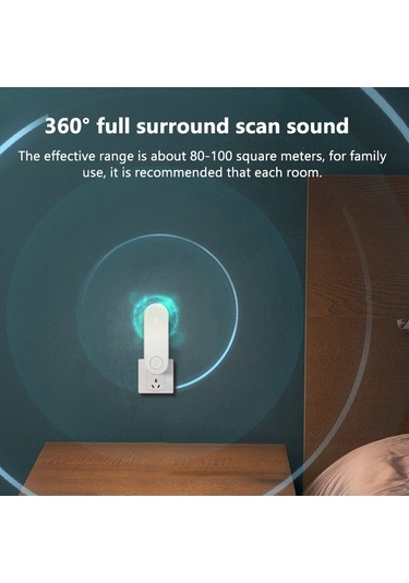 Geekyou Ev İçin Ultrasonik Uçucu, Akar Ve Fare Kovucu - Radyasyonsuz, 90-220v, 80-100 M² Etki Alanı, Pembe