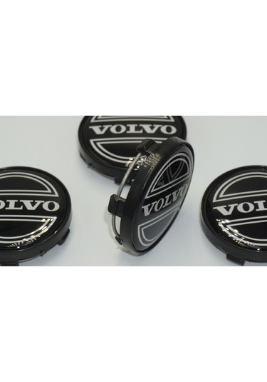 Dk Tuning Volvo Jant Göbeği Kapak Seti 60mm Siyah Renk