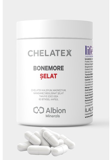 Chelatex Bonemore Kalsiyum Magnezyum İçeren Edici Gıda 60 Bitkise