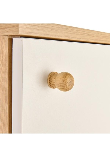 Just Home Modern Baskılı Çok Amaçlı Dolap - Beyaz / Safir Meşe - 136 Cm Safir Meşe / Beyaz Just Home Modern Baskılı Çok Amaçlı Dolap - Beyaz / Safir Meşe - 136 Cm Safir Meşe / Beyaz