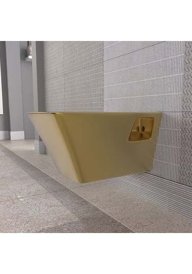 Lucco Loop Asma Klozet İçi Beyaz Dışı Komple Altın