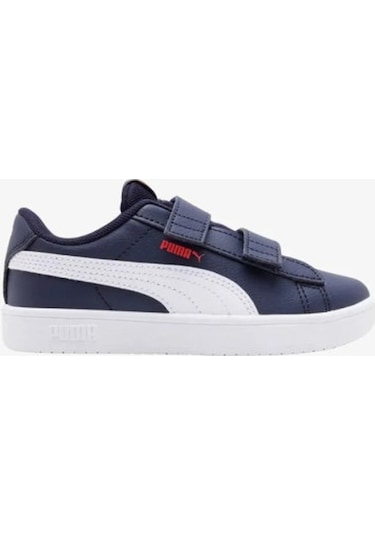 Puma 39425301 Rıckıe Classıc V Ps Navy Whıte Red Çocuk Sneaker Lacivert